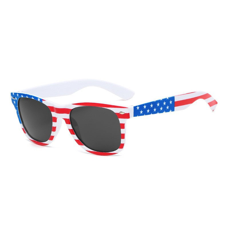 Classic American Flag Sunglasses with UV Protection