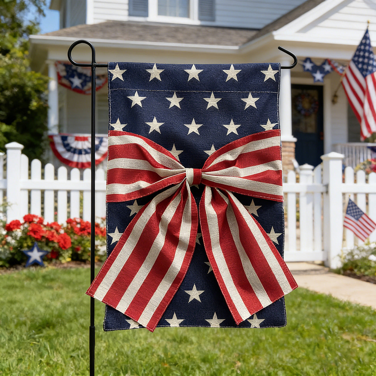 American Independence Day Garden Flag, Size options: 11.81 x 17.72 in