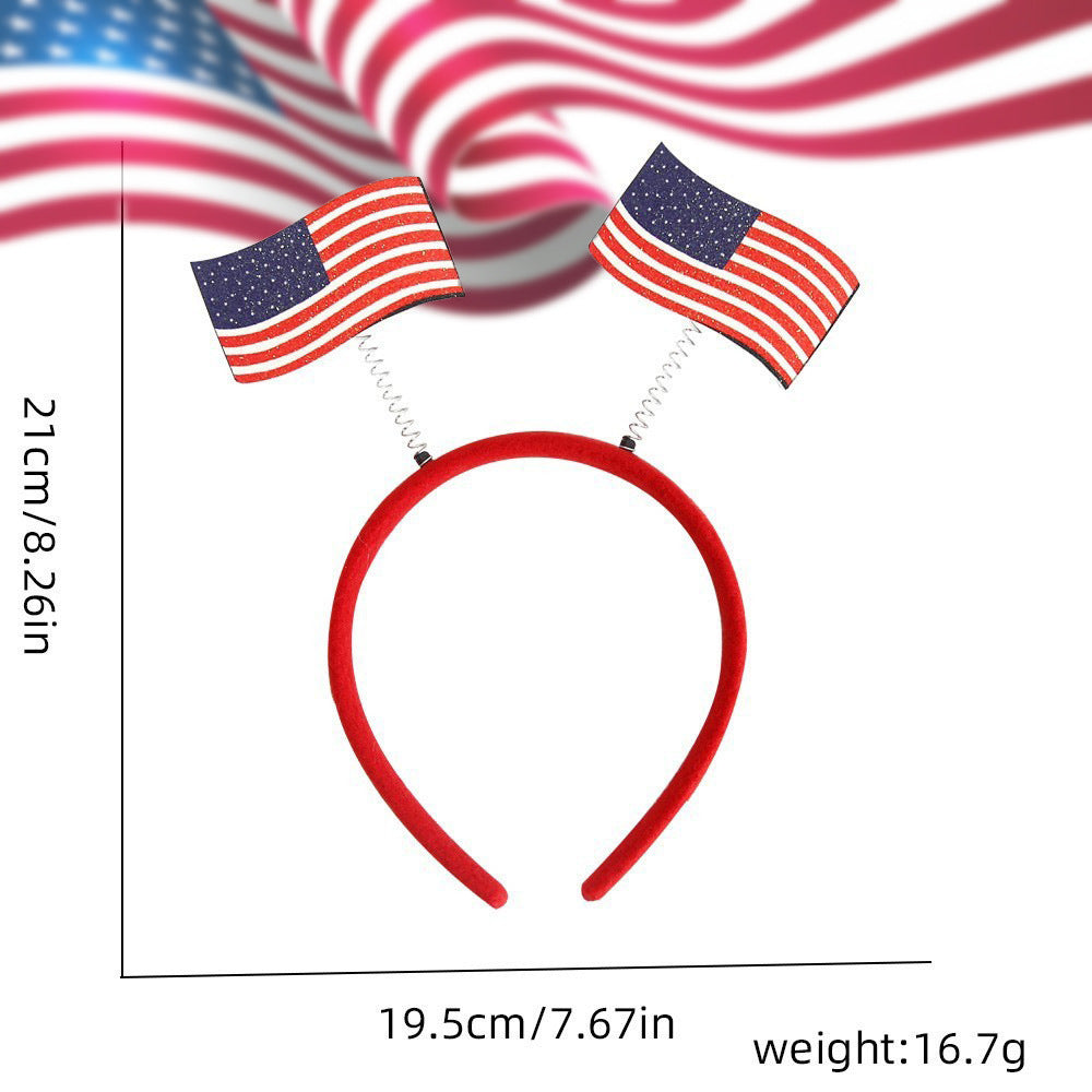 Flag Pattern Headband Hair Accessory, Input: 100-240V AC, 50/60Hz Output: 5V DC, 2.4A Weight: 3.53 oz Dimensions: 3.15 in x 2.36 in x 0.98 in