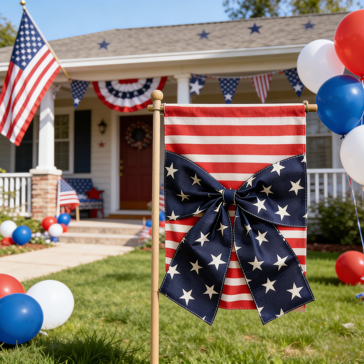 American Independence Day Garden Flag, Size options: 11.81 x 17.72 in