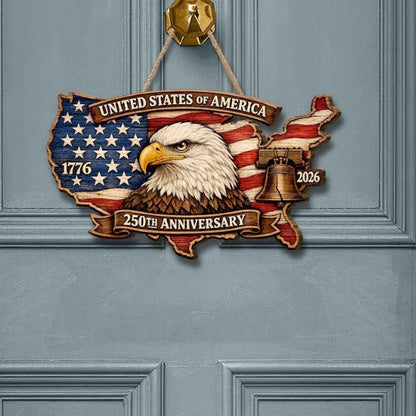 Patriotic Wooden Hanging Plaques for Party Decor Wooden Material: Crafted from natural wood for a rustic and durable decorative piece. Customizable Sizes: Available in multiple dimensions (7.87 x 7.87 and 11.81 x 11.81 in) with thickness options.