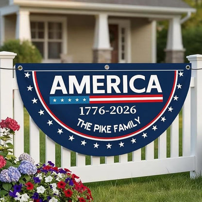 Semicircular Polyester Decorative Flag for Outdoor Use, Colors: Various options with pattern and size customization, Sizes available: Multiple custom sizes (e.g.,  14.76 x 29.53 in, 7.72 x 35.43 in