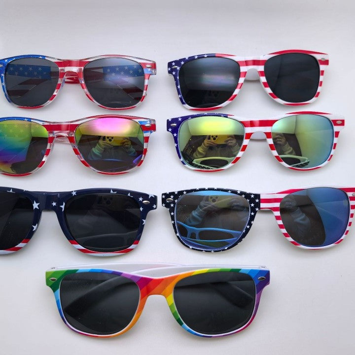 Classic American Flag Sunglasses with UV Protection