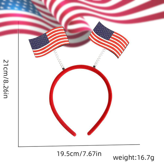 Flag Pattern Headband Hair Accessory, Input: 100-240V AC, 50/60Hz  Output: 5V DC, 2.4A  Weight: 3.53 oz  Dimensions: 3.15 in x 2.36 in x 0.98 in