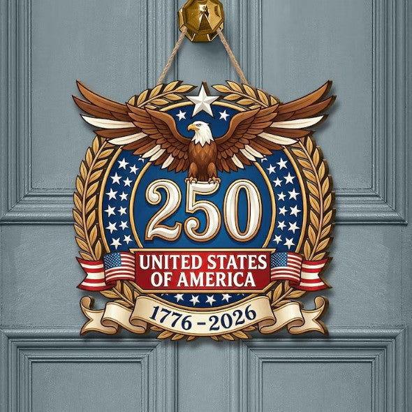 Patriotic Wooden Hanging Plaques for Party Decor Wooden Material: Crafted from natural wood for a rustic and durable decorative piece. Customizable Sizes: Available in multiple dimensions (7.87 x 7.87 and 11.81 x 11.81 in) with thickness options.